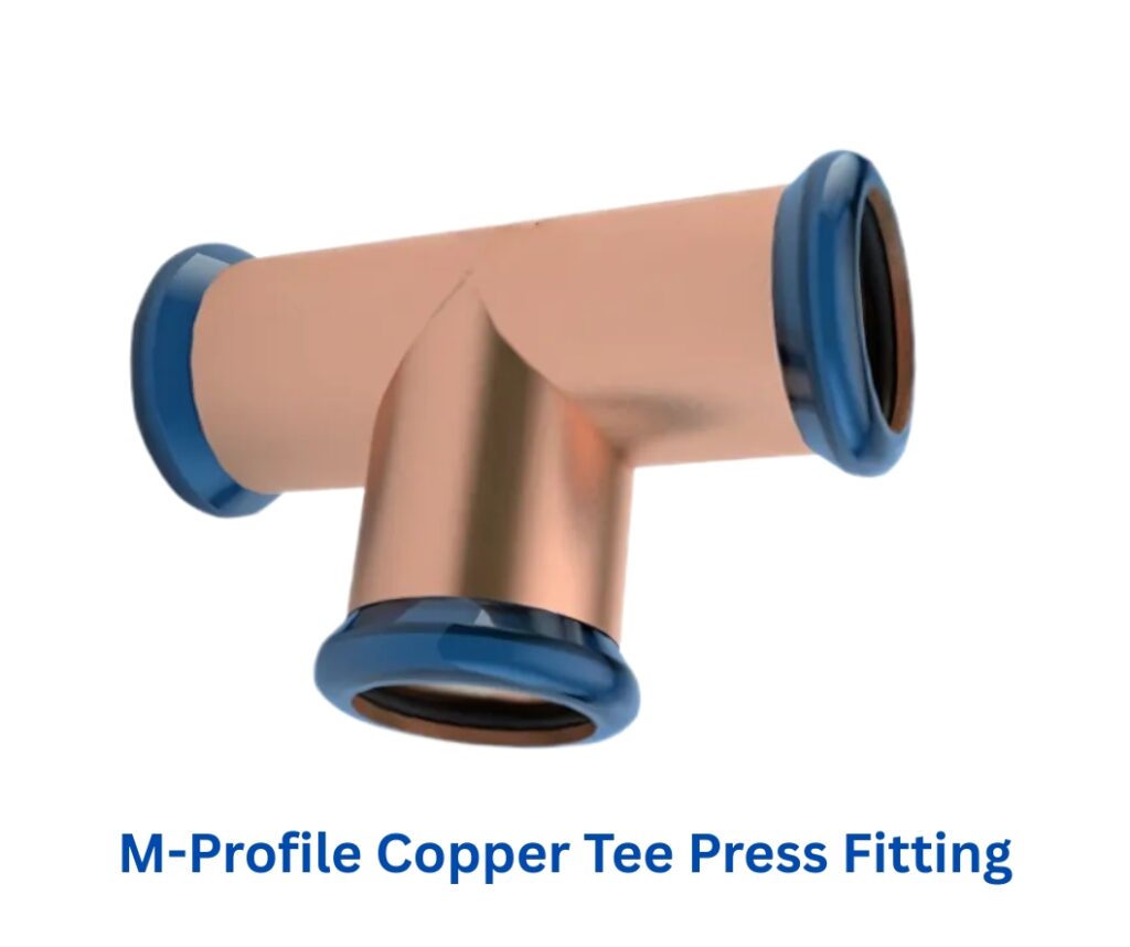 M-Profile Tee Copper Press Fittings