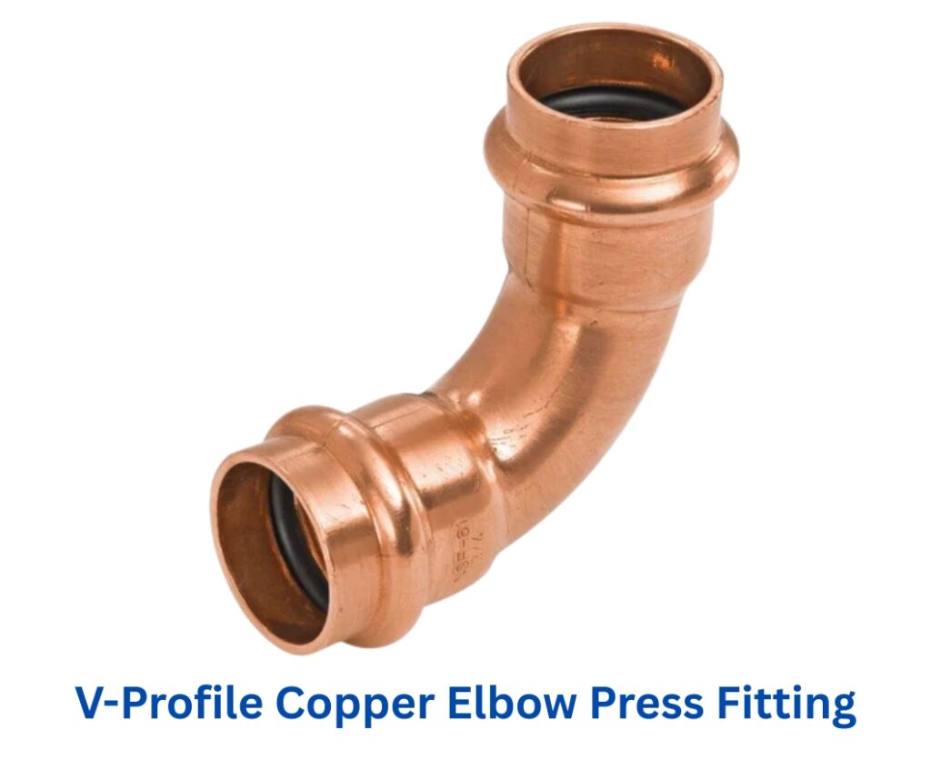 V-Profile Elbow Copper Press Fittings