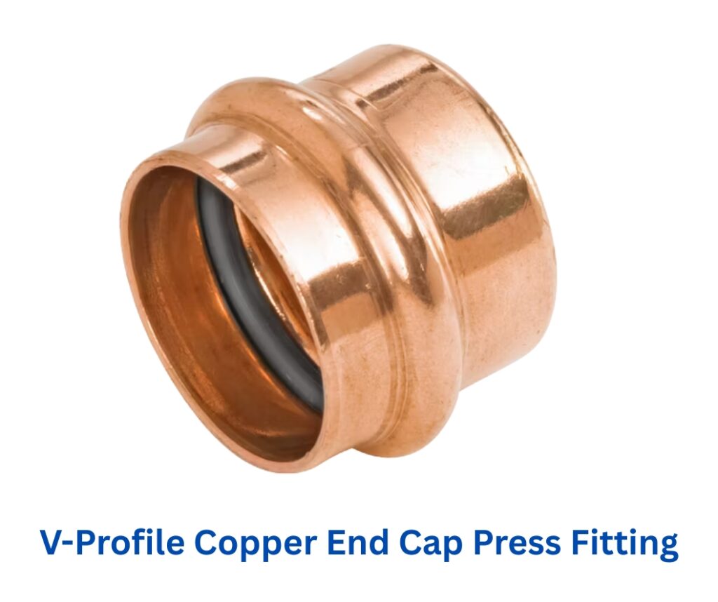 V-Profile End Cap Copper Press Fittings