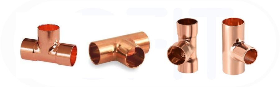 CXCXC Copper Tees, Equal Copper Tees Manufacturer, Stockist and Supplier